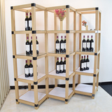 4-tier 12-cube diamond shape products display stand made by paper tubes